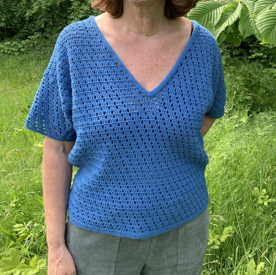 Häkelanleitung, Häkelshirt Leyla Größe 36 – 46