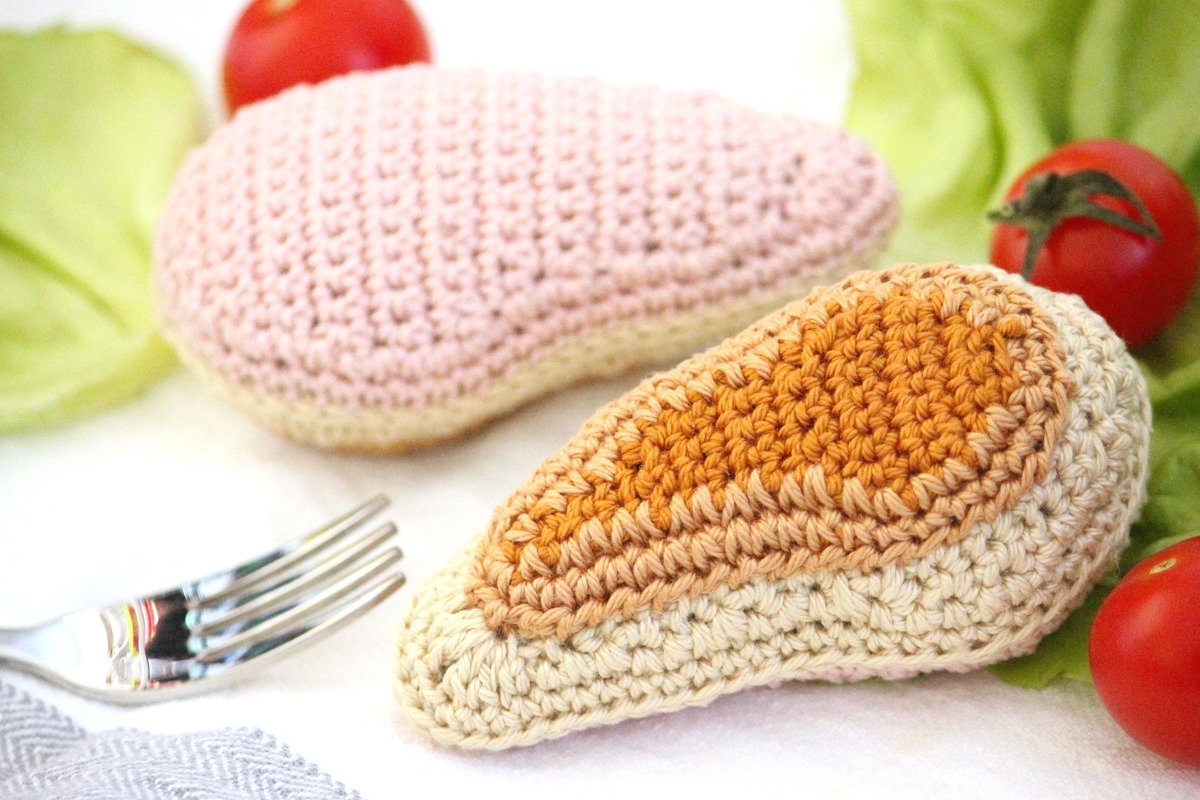 Häkelanleitung "Kleine Hähnchenbrust zum Wenden" / super für Wollreste - Bild 2