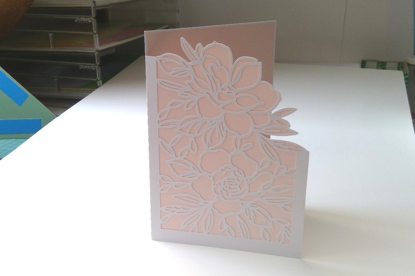 Karte Blumen B6 Plotterdatei SVG DXF