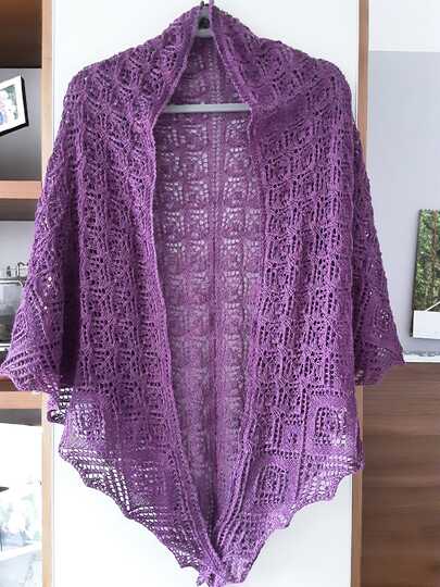 Anleitung Lace-Dreiechstuch "Blütenschauer"