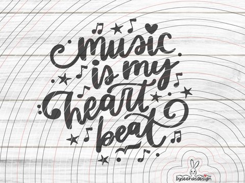 music beat Plotterdatei SVG DXF