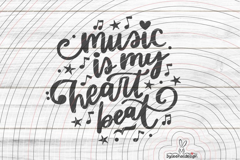 music beat Plotterdatei SVG DXF