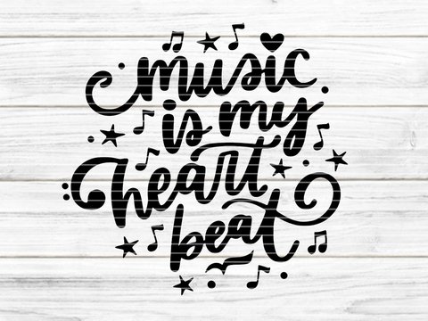 music beat Plotterdatei SVG DXF FCM