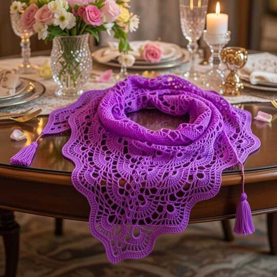 A Crochet Triangle Shawl PDF pattern