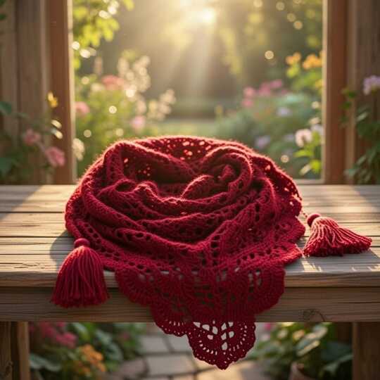 A Crochet Triangle Shawl PDF pattern