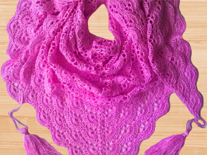 A Crochet Triangle Shawl PDF pattern