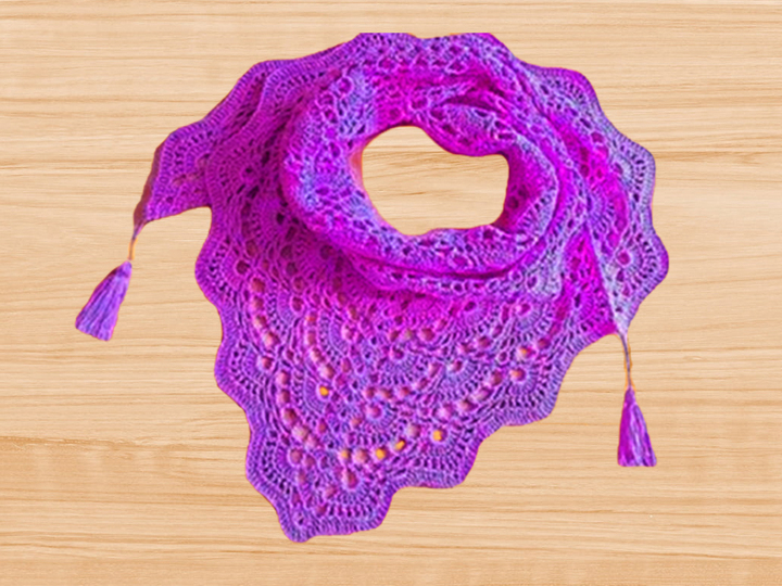 A Crochet Triangle Shawl PDF pattern