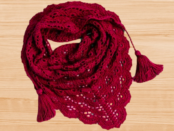 A Crochet Triangle Shawl PDF pattern