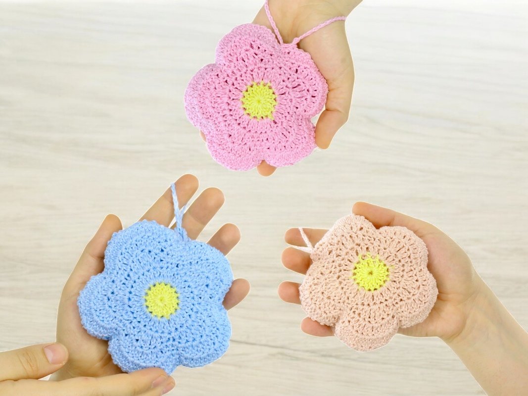 Flower Shopping Net with Storage Bag - Crochet Pattern - Image 6