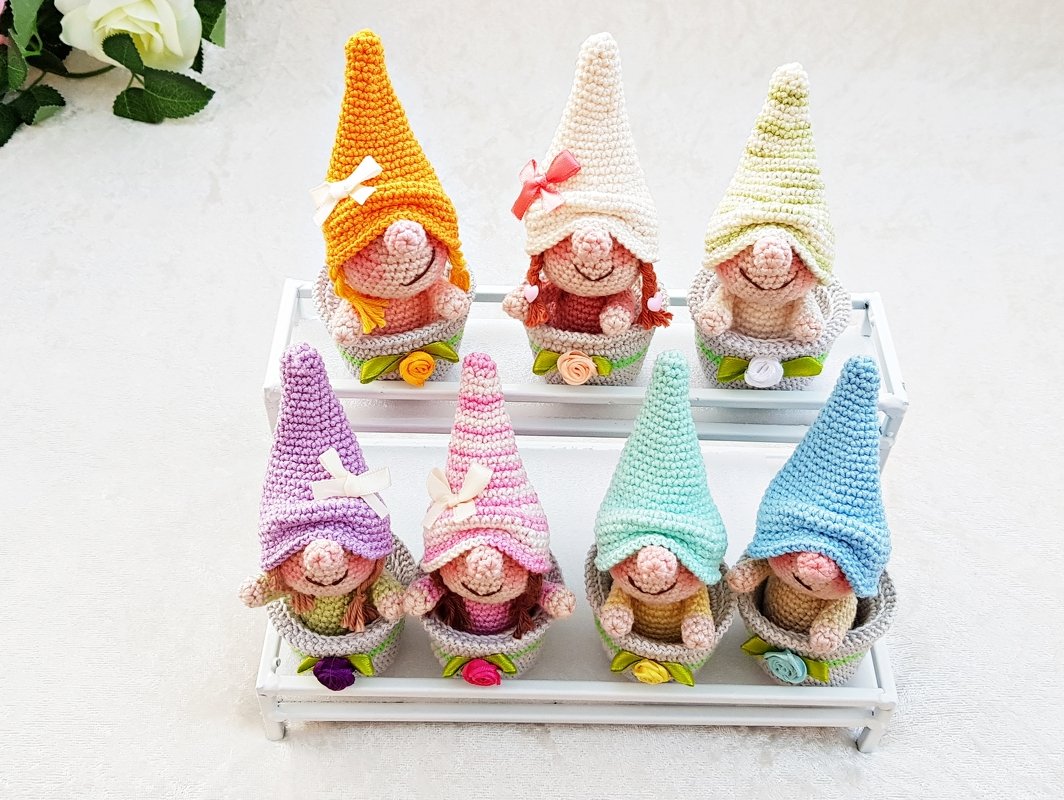 H&auml;kelanleitung - Wichtel im Topf - Bild 3