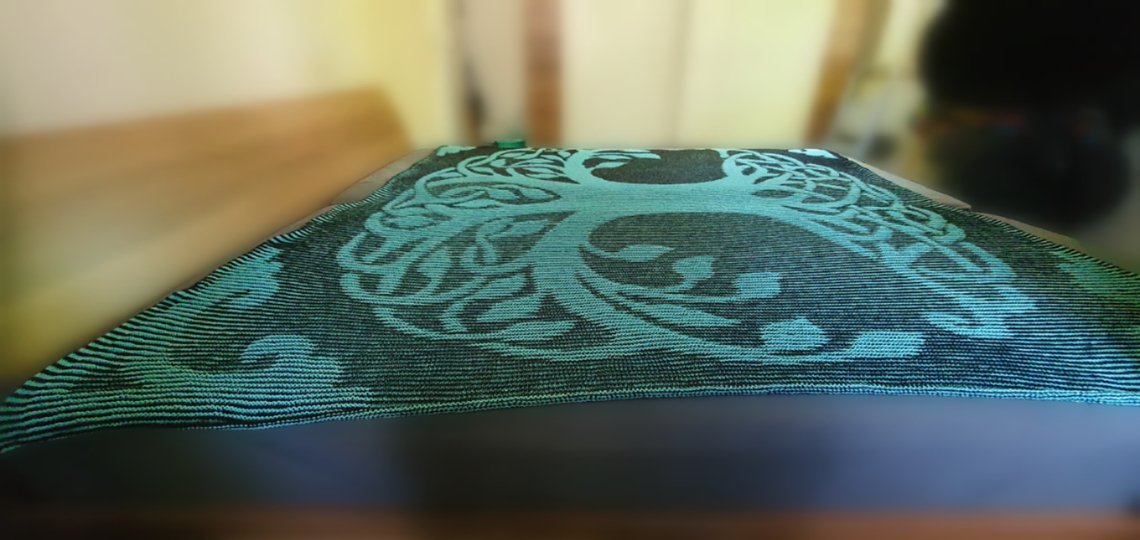 Baum des Lebens, Yggdrasil, Schattenstricken, Illusionssstricken, Decke