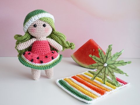 Häkelanleitung Tutti Frutti Girl Melonia - PDF Datei