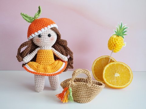 Häkelanleitung Tutti Frutti Girl Orangina - PDF Datei