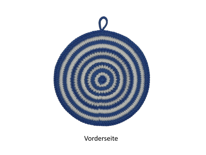 Topflappen Kreise im Kreis Strickanleitung