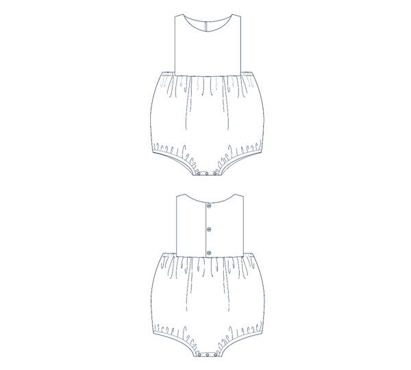 sewing pattern baby romper MARCO photo tutorial 0m–2y