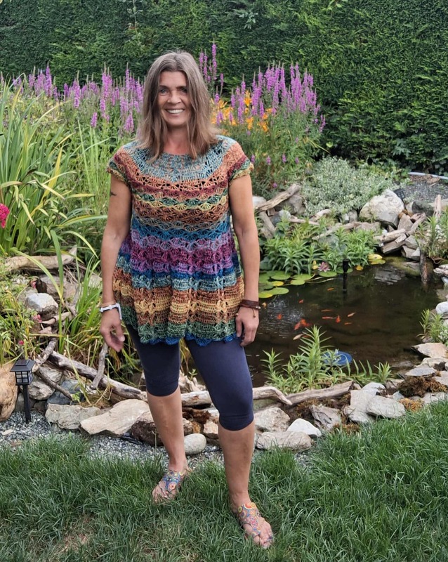 Top/Tunika/Kleid Pfauengarten, Häkelanleitung - Bild 46
