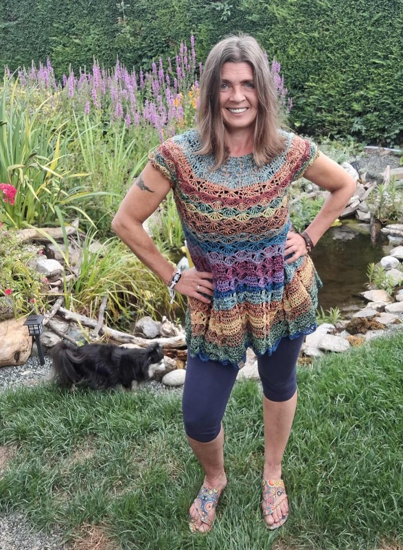 Top/Tunika/Kleid Pfauengarten, Häkelanleitung - Bild 33