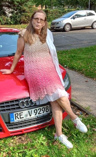 Top/Tunika/Kleid Pfauengarten, Häkelanleitung