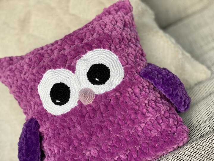 Häkelanleitung - Kuschelpolster Eule / Uhu (Ophelia)
