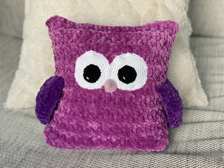 Häkelanleitung - Kuschelpolster Eule / Uhu (Ophelia)