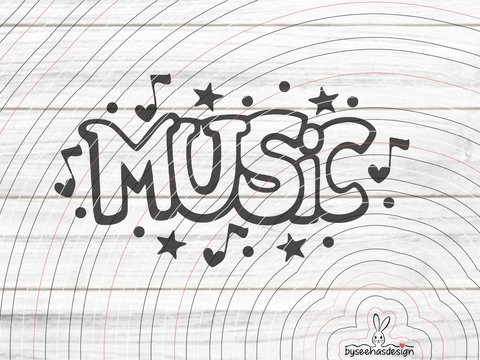 music Plotterdatei SVG DXF