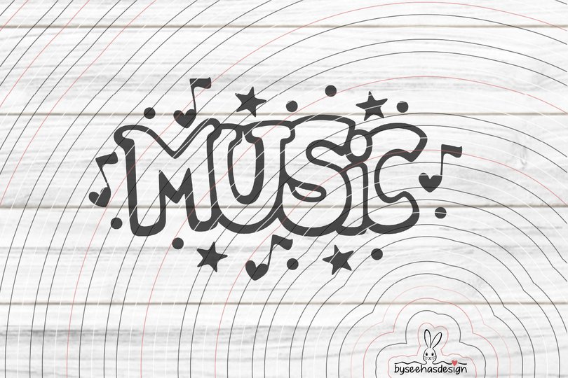 music Plotterdatei SVG DXF