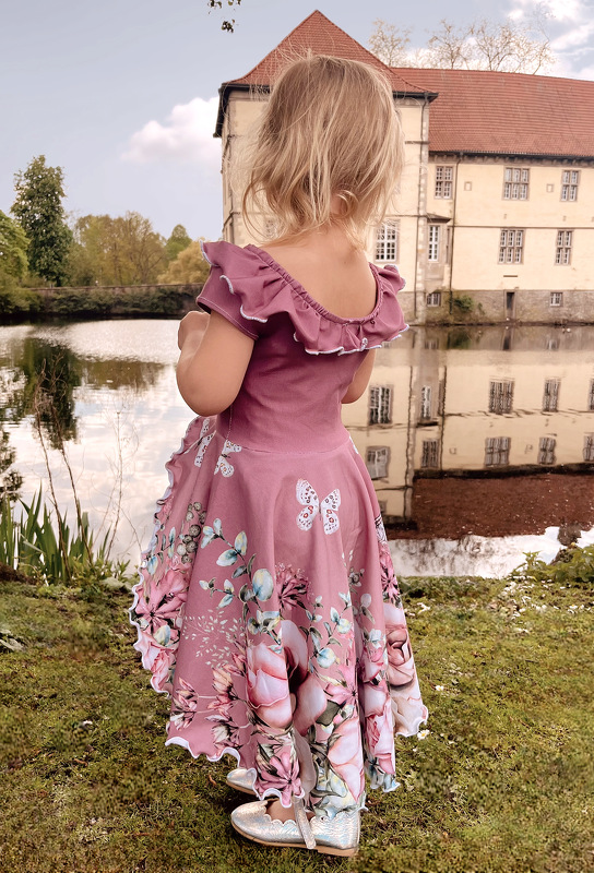 lovely princess 74-116 Schnittmuster Maxi-Kleid Tunika Vokuhila Drehkleid - Bild 15