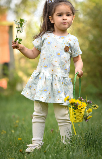 lovely princess 74-116 Schnittmuster Maxi-Kleid Tunika Vokuhila Drehkleid