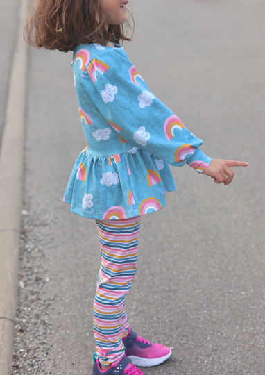 lovely princess 74-116 Schnittmuster Maxi-Kleid Tunika Vokuhila Drehkleid