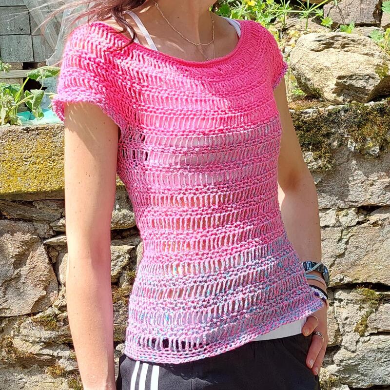 Shirt "heat" Crop Top häkeln Sommertop Häkelanleitung - Bild 3