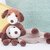 Dog snuggler crochet pattern, puppy lovey crochet pattern, cuddle toy