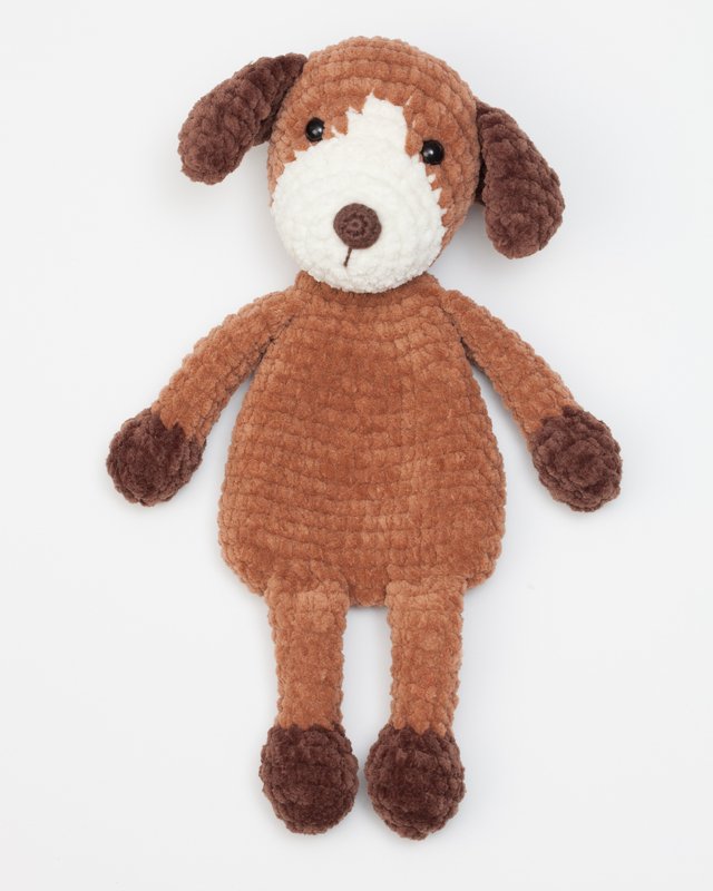 Dog snuggler crochet pattern, puppy lovey crochet pattern, cuddle toy - Image 2