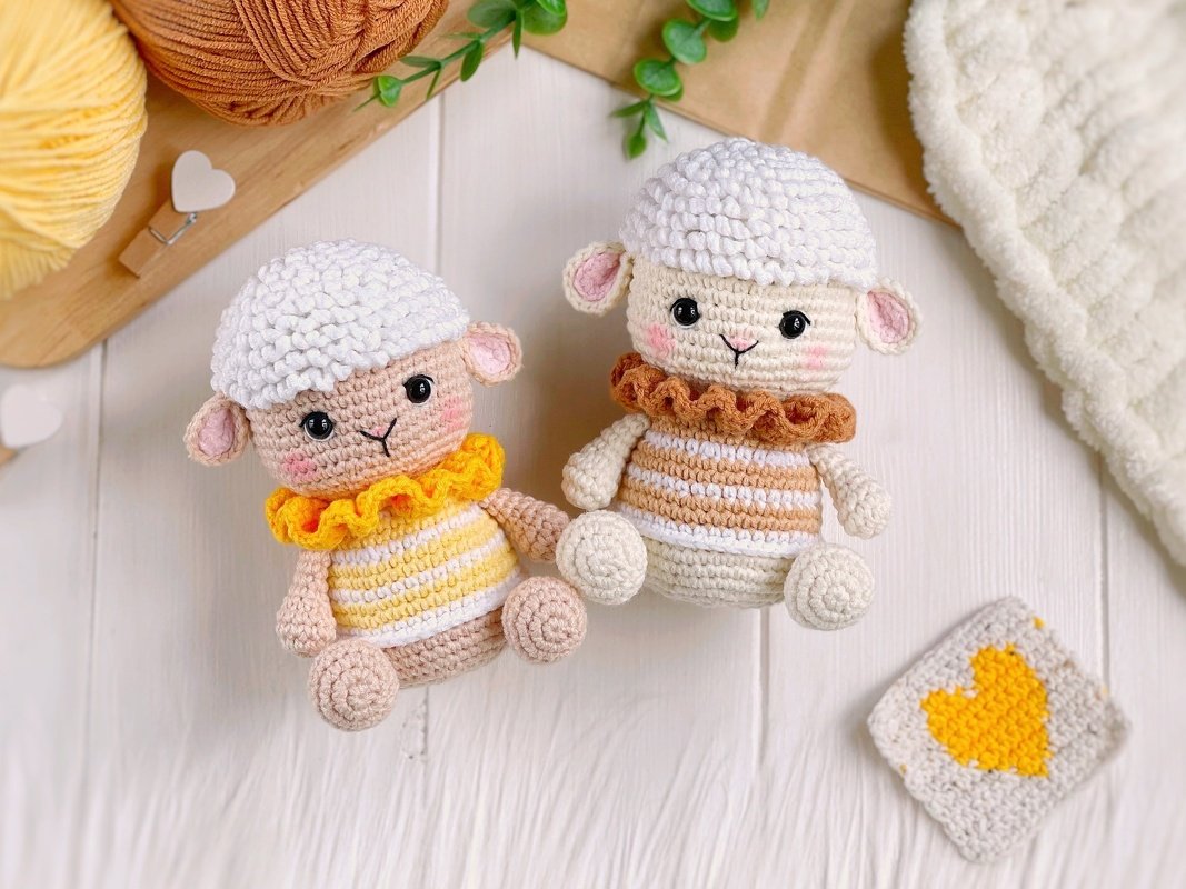 Crochet pattern Lilu the lamb amigurumi