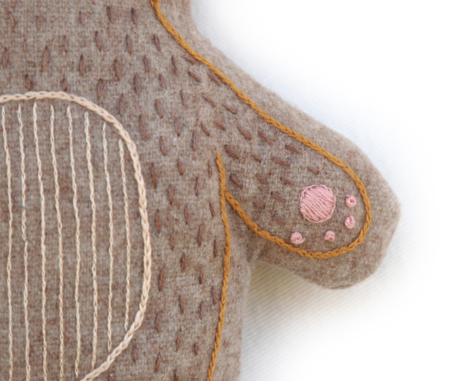 Embroidery and Sewing Pattern Teddybear Stuffed Animal Beginner