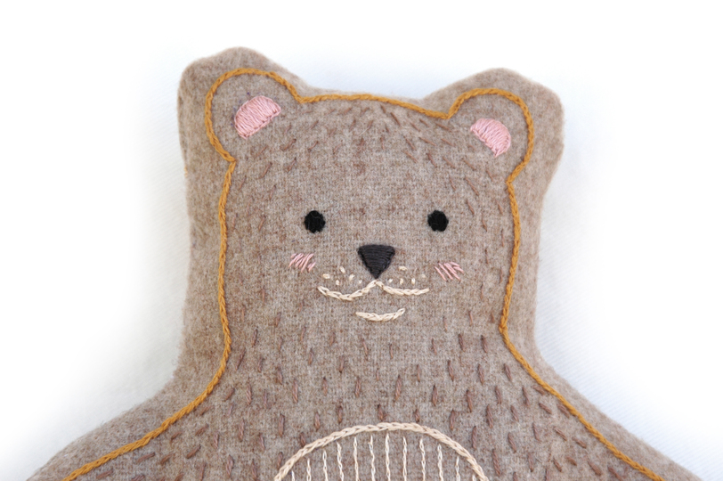 Embroidery and Sewing Pattern Teddybear Stuffed Animal Beginner