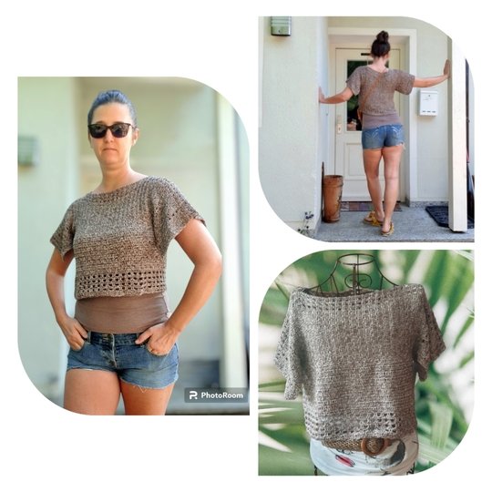 Häkelanleitung 3 in 1: Bambusa Crop Top, Shirt, Pullover