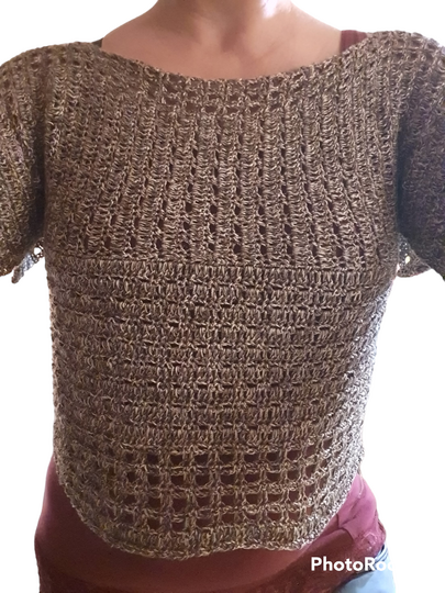 Häkelanleitung 3 in 1: Bambusa Crop Top, Shirt, Pullover
