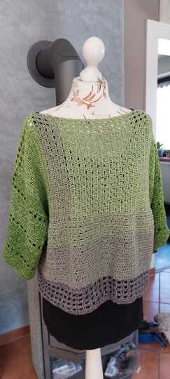 Häkelanleitung 3 in 1: Bambusa Crop Top, Shirt, Pullover