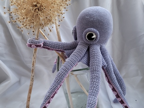 Krake Carlos – Häkelanleitung Oktopus, ca. 45 cm (Amigurumi)