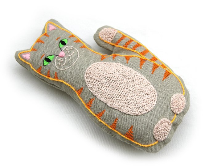Embroidery and Sewing Pattern Cat Stuffed Animal Beginner