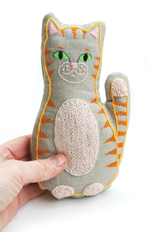 Embroidery and Sewing Pattern Cat Stuffed Animal Beginner - Image 3