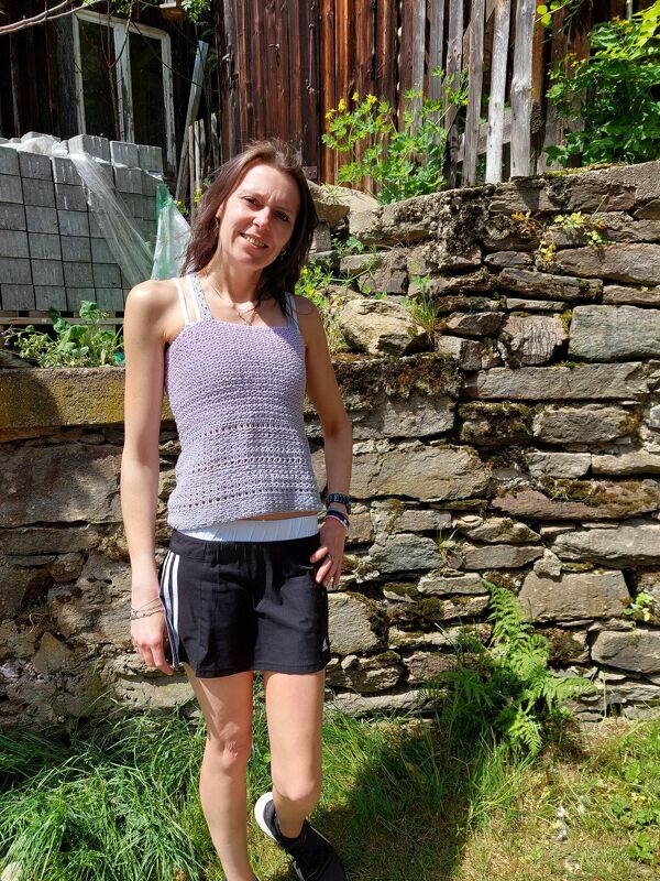 Shirt Crop Top häkeln Sommertop Häkelanleitung - Bild 2
