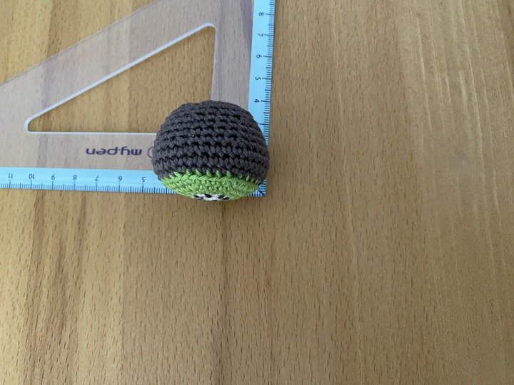 Kiwi häkeln, halbe Kiwi & Kiwi Scheibe für Kaufladen, Spielküche oder Deko