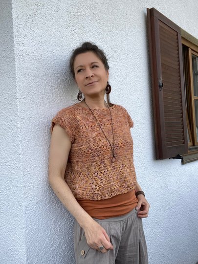 Häkelanleitung "My Summer Shirt" – ohne Nähte – 8 Größen