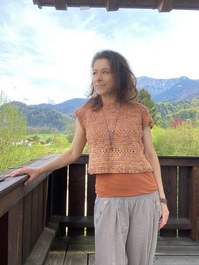 Häkelanleitung "My Summer Shirt" – ohne Nähte – 8 Größen