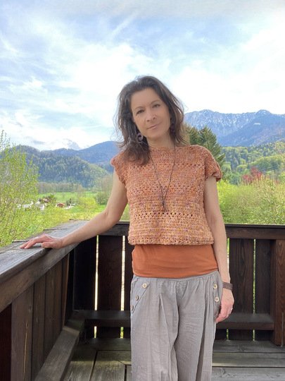 Häkelanleitung "My Summer Shirt" – ohne Nähte – 8 Größen