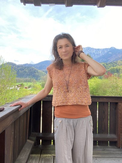 Häkelanleitung "My Summer Shirt" – ohne Nähte – 8 Größen