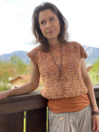 Häkelanleitung "My Summer Shirt" – ohne Nähte – 8 Größen