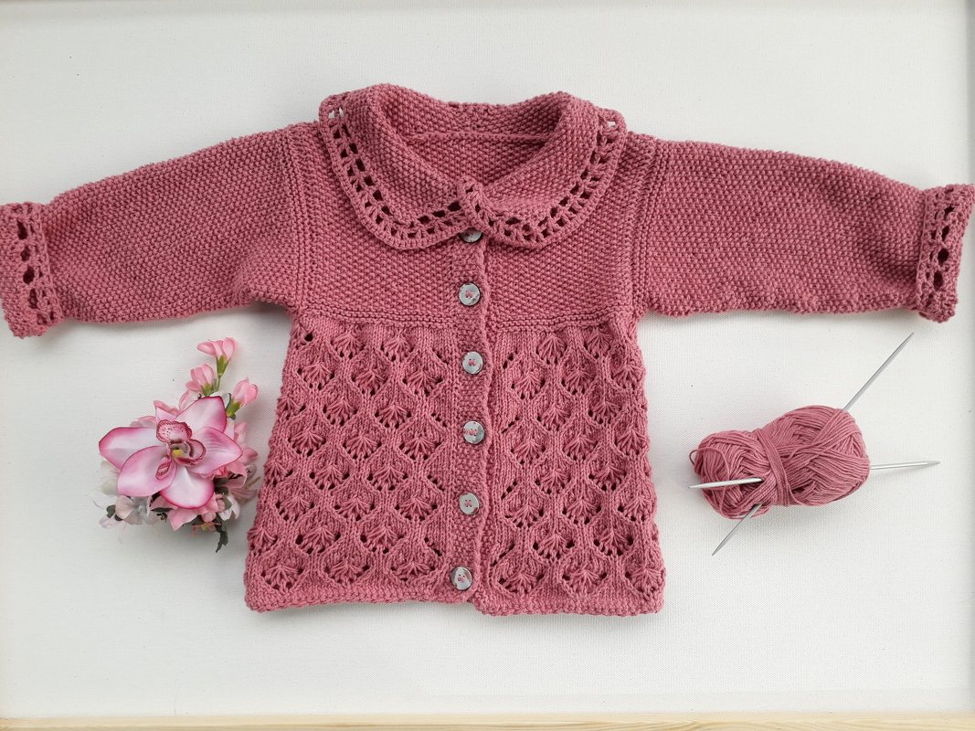 Strickanleitung Babyweste, in 2 Varianten , nahtlos, Gr. 80-86, 12-18 M, - Bild 13