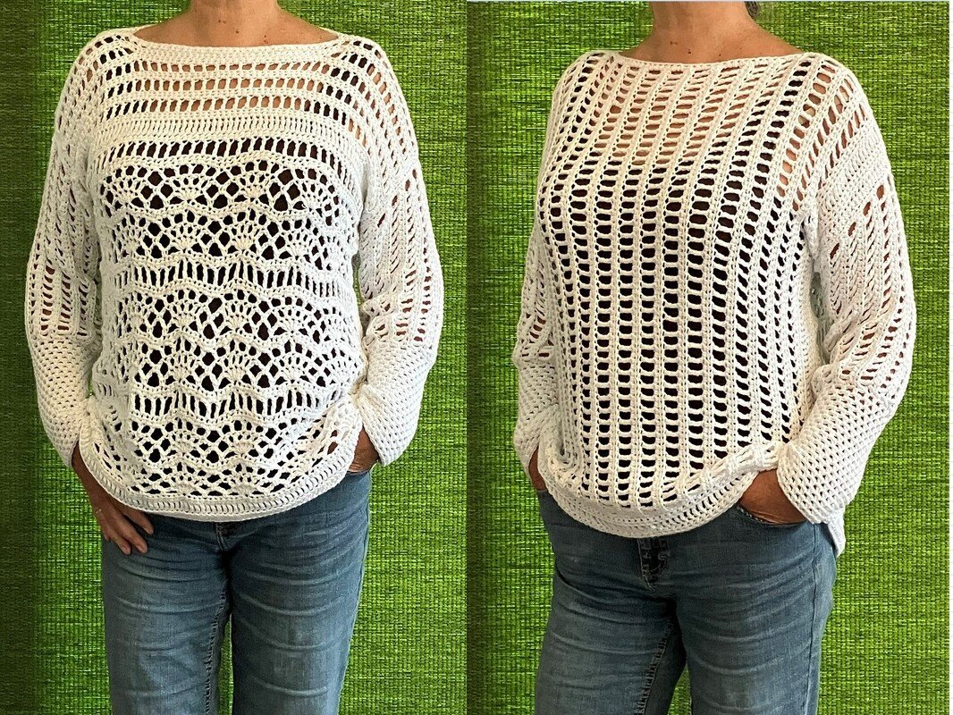 Sommerpulli - 2 in 1 Häkelanleitung - Bild 5